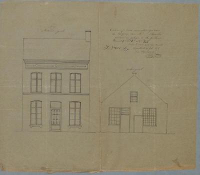 Broeckx [I.], Gasthuisstraat , Wijk 3 nr. 313, veranderingen aan huizing, 2/3/1872