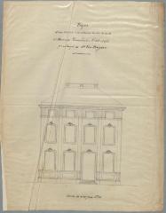Van Pruyssen Philippe, Baan van Antwerpen naar Turnhout en Molenstraat ( de Merodelei), Sectie O nrs. 461 en 462, bouwen huis, 26/6/1860