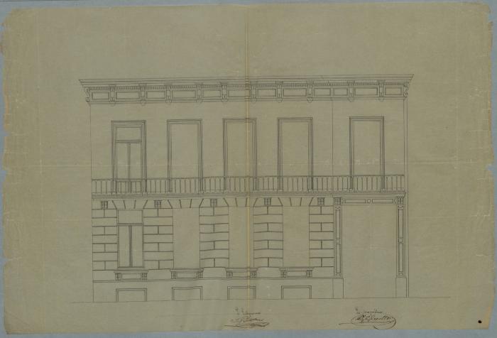 Glenisson G., Gasthuisstraat , Sectie 4 nr. 19, heropbouwen woning, 14/12/1865
