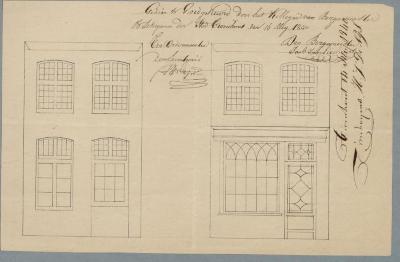 Loyens Jean, Patersstraat , Wijk 1 nr. 192, vitrine en deur, 16/5/1840