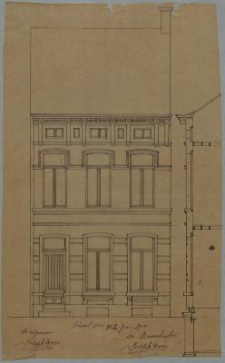 Faes Joseph, Leopoldstraat , bouwen huizing, 19/7/1879