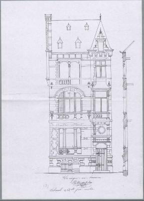 Vandenplas Henri, Leopoldstraat, bouwen woning, 31/1/1882