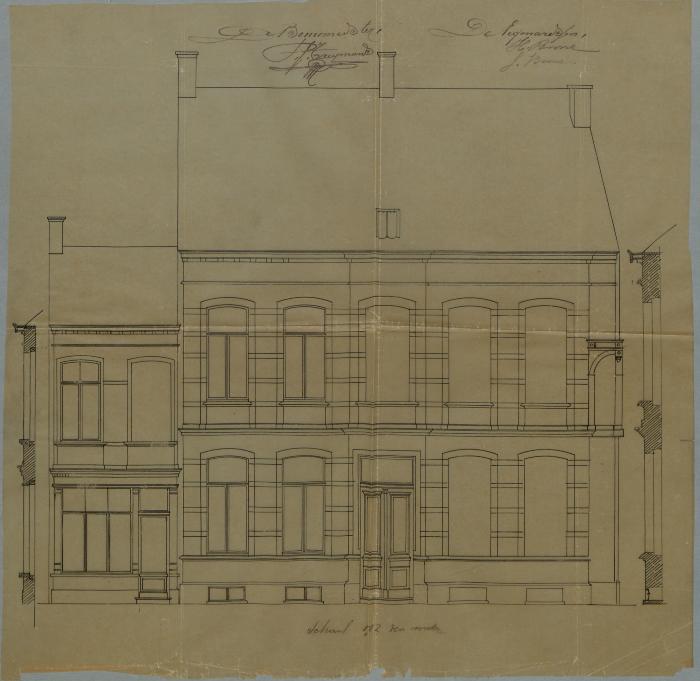 
Boone J en H. (juffrouwen), Otterstraat , nr. 58, bouwen 2 huizingen, 29/3/1894