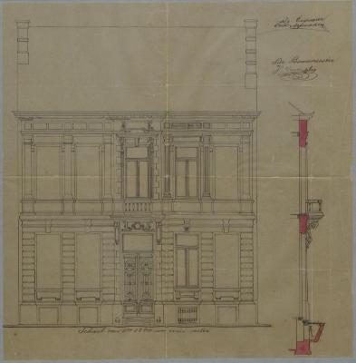 Mesmaekers Isidoor, Steenweg van de staat van Turnhout naar Antwerpen- de Merodelei, Wijk O nr. 450, bouwen huizing, 23/2/1881