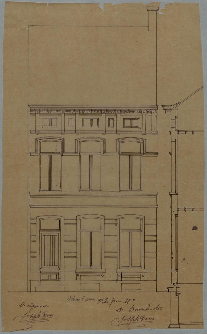 Faes Joseph, Leopoldstraat , bouwen huizing, 19/7/1879