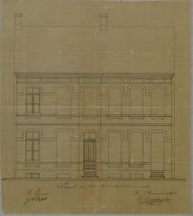 Peeters A., Leopoldstraat (begin straat), nrs. 44 en 45, bouwen 2 woningen, 12/5/1877