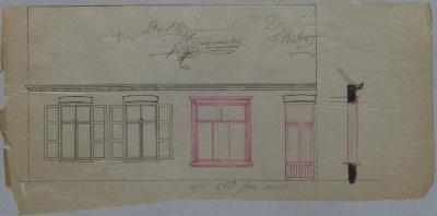 Peeters Frans, Gasthuisstraat , 366, plaatsen vitrien en deur in huis, 20/2/1894
