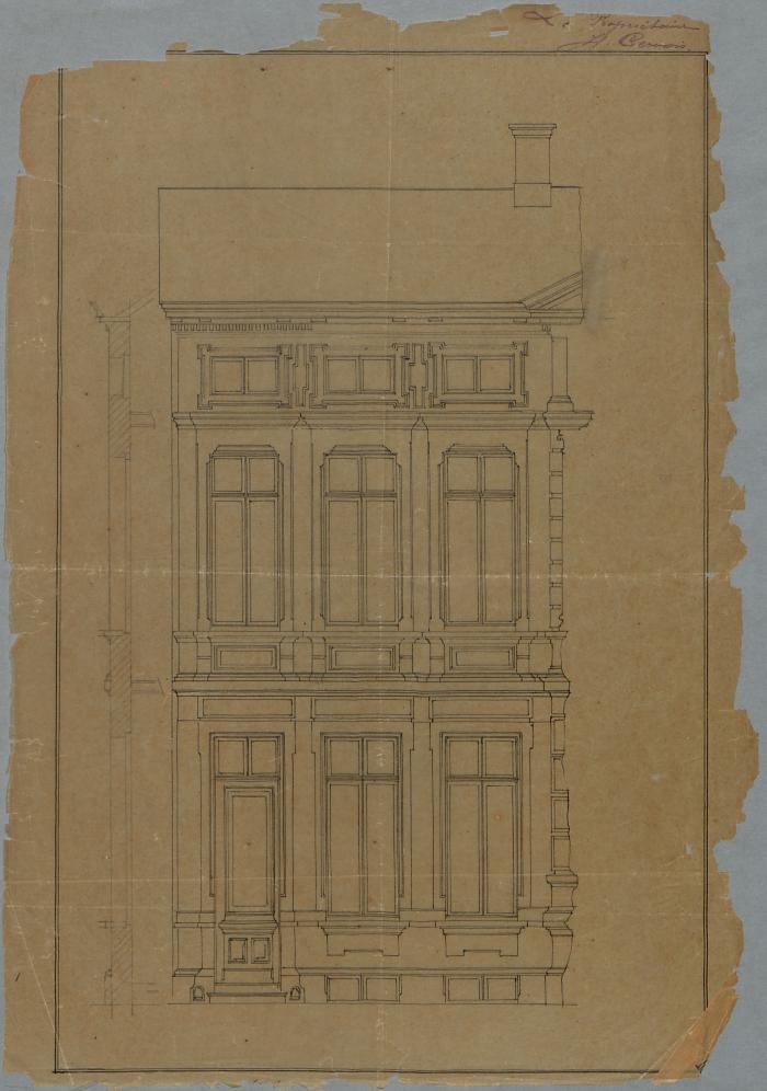 Gervais-Sak Hubert, Leopoldstraat , bouwen huizing, 11/10/1879