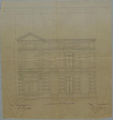 Gervais-Sak H., Leopoldstraat , bouwen gebouw, 10/2/1879