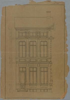 Gervais-Sak Hubert, Leopoldstraat , bouwen huizing, 11/10/1879
