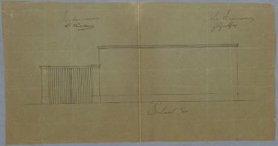 Geentjens P., baan van Turnhout naar Hoogstraten, Sectie P nr. 66e, bouwen hangaar met inrijpoort, 29/9/1894