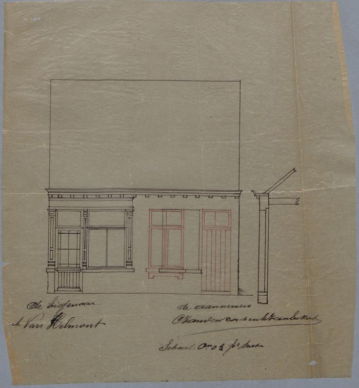 Van Helmont Adr. , Otterstraat, veranderingen aan huis, 1/5/1894