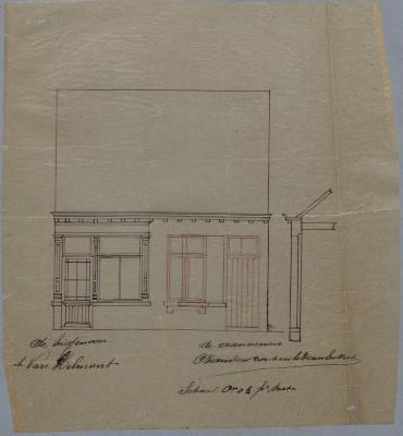 Van Helmont Adr. , Otterstraat, veranderingen aan huis, 1/5/1894