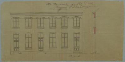Verhaegen J.J., baan van Antwerpen naar Turnhout, Sectie O nr. 432a, bouwen 3 huizen, 5/10/1894