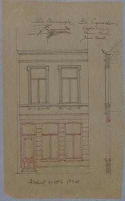 Dierckx Caroline, Clémence en Jeanne, Leopoldstraat , maken 2 ramen en deur in huizing, 5/6/1894