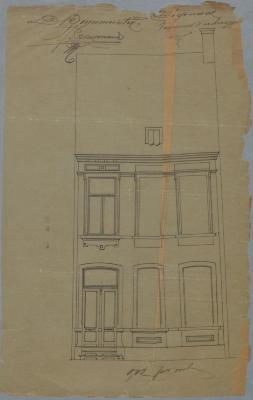 Bogmans-Verhaegen Jos, baan van Oostmalle naar Turnhout , afdeling Q nr. 435[e], bouwen huis, 23/5/1894