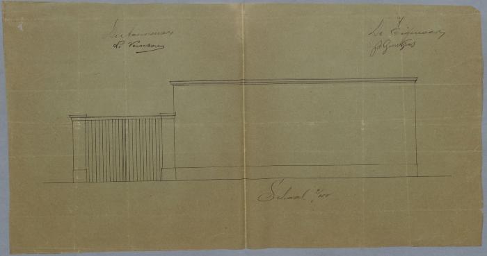 Geentjens P., baan van Turnhout naar Hoogstraten, Sectie P nr. 66e, bouwen hangaar met inrijpoort, 29/9/1894