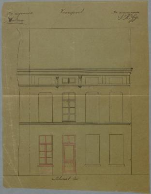 Van den Berghe Guil., Oude Vaartstraat, bouwen huizing, 29/7/1912