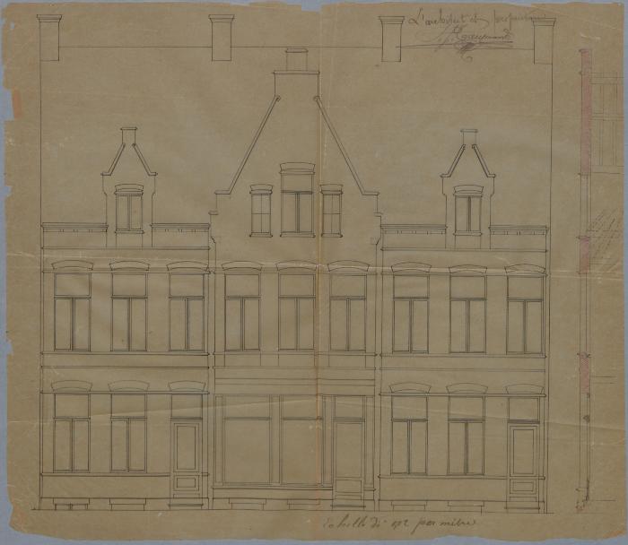 Taeymans, Antwerpse Steenweg, bouwen 3 huizen, 29/9/1894