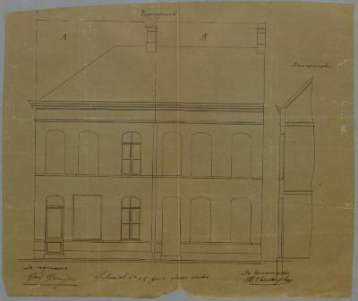 Glenisson Gustaaf, Warandestraat , Sectie Q nr. 458d, bouwen 5 huizen, 27/9/1895