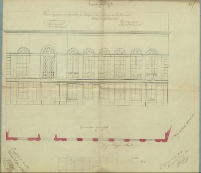Versteylen G. - président, Begijnenstraat, Société d' Harmonie bouwen gebouw, 12/3/1839