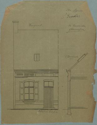 Devolder P., Patriottenstraat, wijk O nr. 695a, bouwen 4 woningen, 6/9/1897
