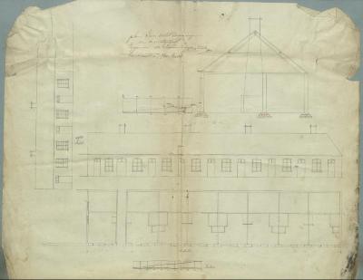 Nieuwenhuyzen-Deelen, Weesgegroet, wijk 4 nr. 419, bouwen 8 woningen, 20/2/1858