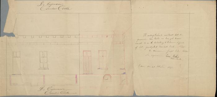 Cockx Corn., baan van Turnhout naar Lille Sint-Pieter / Turnhout Gierle Lokeren, vergroten huis, 12/11/1895