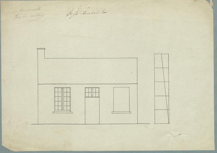Van der Poorten-Van Loon voor Hendrickx (weduwe), Draaiboomstraat, bouwen woning, 3/2/1866