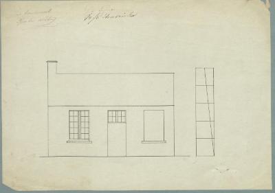Van der Poorten-Van Loon voor Hendrickx (weduwe), Draaiboomstraat, bouwen woning, 3/2/1866