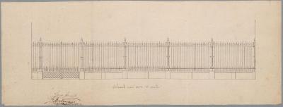 Nuyens A., Lange Begijnenstraat, plaatsen grille, 5/11/1864