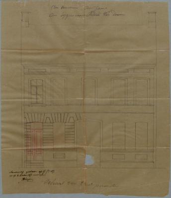 Van Dooren Petrus, Gemeentestraat, bouwen huizing, 13/7/1876