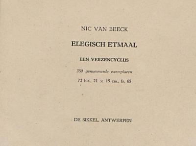 Nic Van Beeck