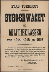 Burgerwacht en militieklassen