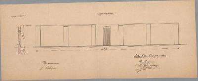 Wagemans Ch., Zandstraat (oude Vosselaarse baan), bouwen afsluitingsmuur, 20/10/1902