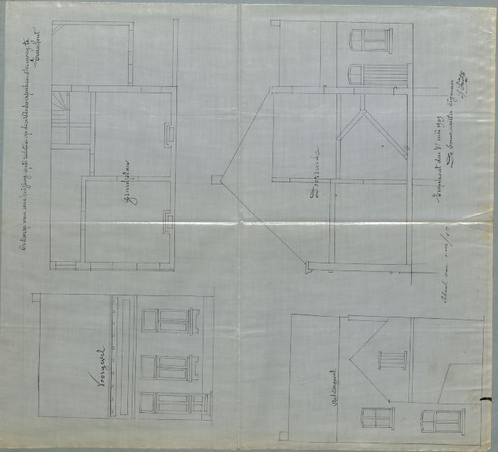 Smits L., Staatsbaan van Antwerpen naar Turnhout Wijk O nr. 405b rechts paal 40-41, bouwen huis, 5/6/1903