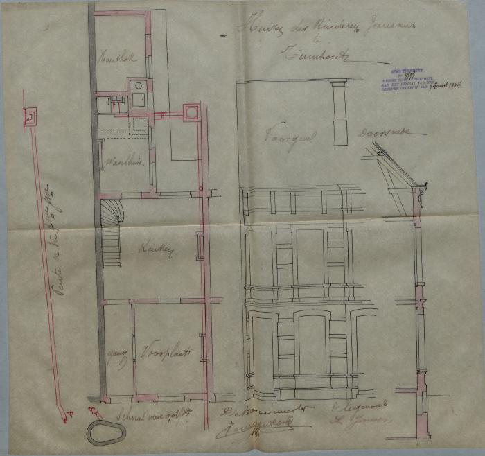 Jansen L., Staatsbaan van Turnhout naar Hoogstraten, bouwen 2 huizen, 9/3/1904