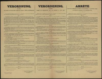  Verordening betreffend aangifte van rekgombanden, oude gom, gomafval en ruwe gom