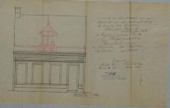 Sterkens-Clijmans, Statiestraat nr. 47 (of nr. 10), plaatsen dakvenster en uithangbord, 10/8/1904