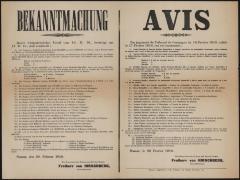 Bekanntmachung/Avis