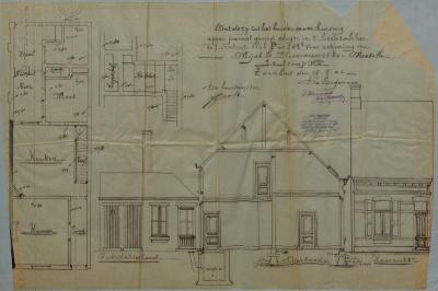 Blommaerts-Van Moeseke G., Stoksakker Sectie P nr. 247k (deel), bouwen huizing met toehoortens, 9/8/1906