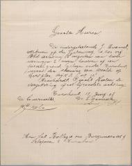 Swannet J.B., Staatsbaan Merksplas-Weelde (Statie) Wijk A nr. 12b - tussen de palen 14k en 15k - linkerkant, bouwen tweewoonst, 22/7/1907