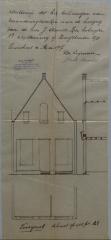 Avonds Jos, Staatsbaan van Turnhout naar Hoogstraten nr. 457 Wijk P nr. 152k2 - linkerkant, veranderingswerken aan voorgevel huizing, 4/6/1907