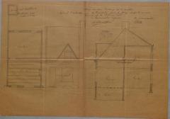 Lenaerts Al., de Merodelei Wijk O nr. 405 - rechterkant - Staatsbaan van Oostmalle naar Turnhout, bouwen huis, 19/[7]/1908