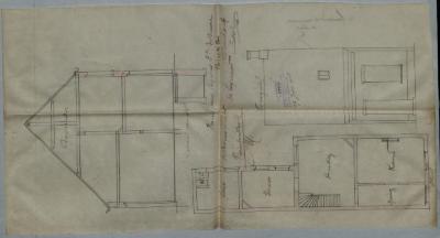 De Bruyne Ed., de Merodelei - Stoksakker Sectie P nr. 227 - in hof, bouwen huizing, 17/6/1908