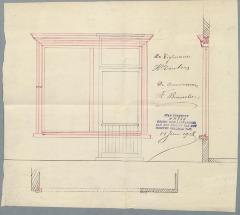 Wouters H., Provinciale baan van Turnhout naar Mol - Otterstraat nr. 132 Sectie S nr. 203a, veranderen deur in vitrine, 11/6/1908