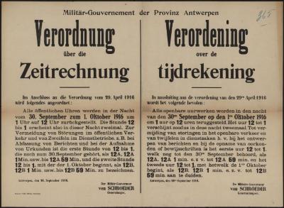 Verordening over de tijdrekening