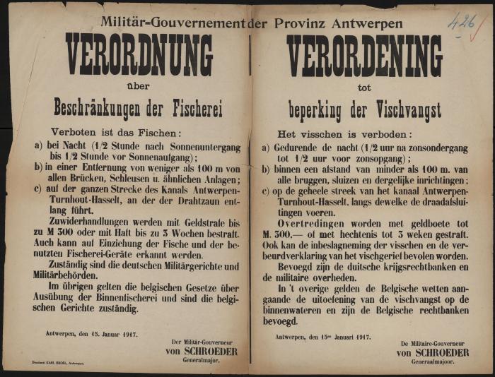 Verordening tot beperking der vischvangst