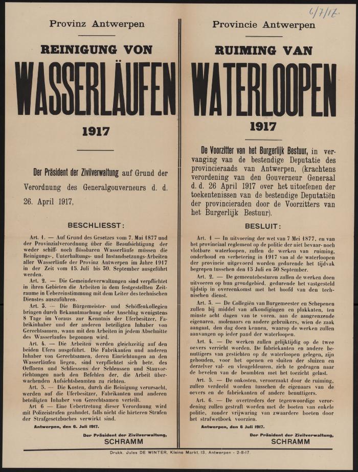 Ruiming van Waterloopen