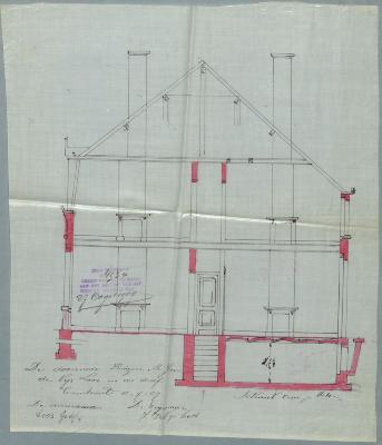 Jan Denys-Loos, de Dreef, Sectie B, nr. 1006c2, bouwen van 2 huizen, 27/8/1909
